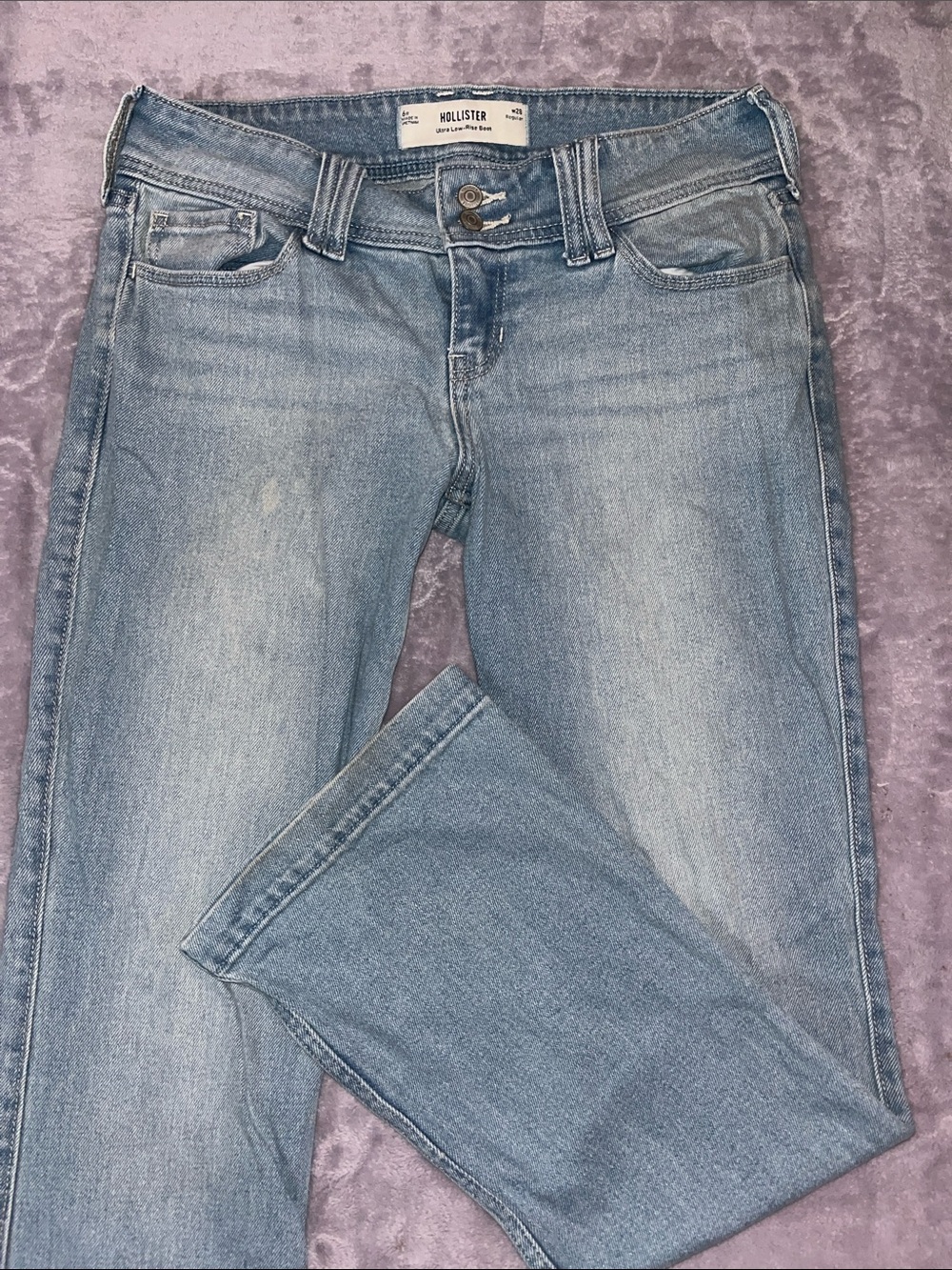 Hollister Faded Medium Blue Bootcut Jeans